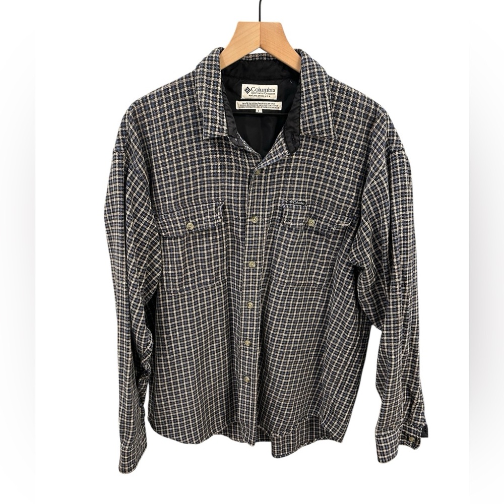 Columbia Vintage Button-Up Shirt – Men’s Large